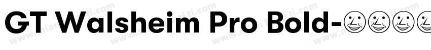 GT Walsheim Pro Bold字体转换